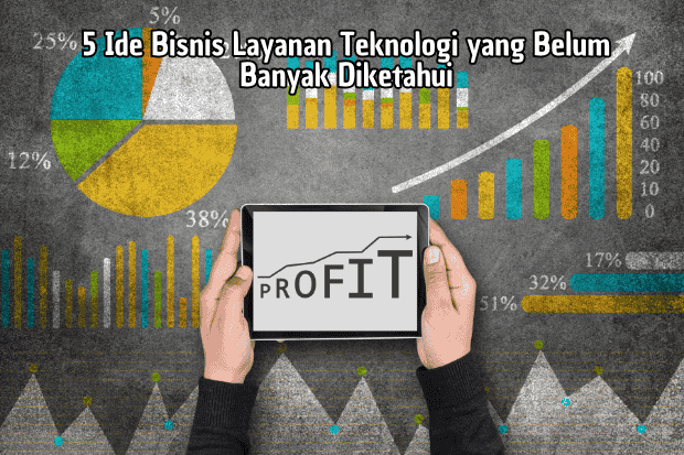 Infografik ide bisnis layanan teknologi berbasis digital