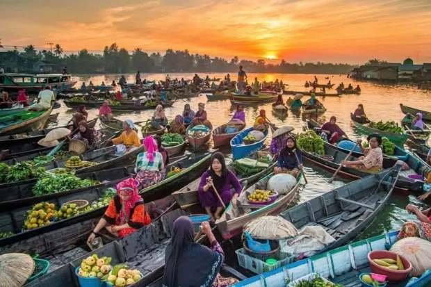 Sejarah pasar terapung di Kalimantan Selatan