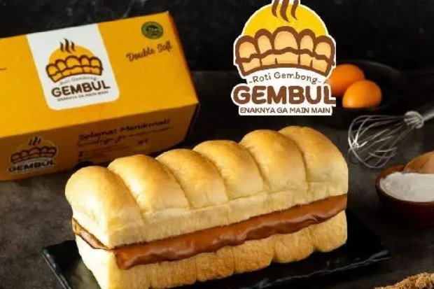 Roti gembong gembul dengan tekstur lembut dan tebal